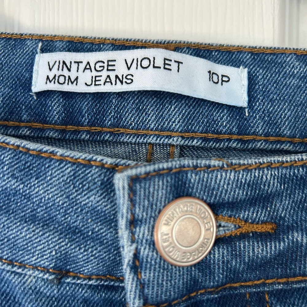 Vintage Violet Classic Blue Straight Leg Jeans